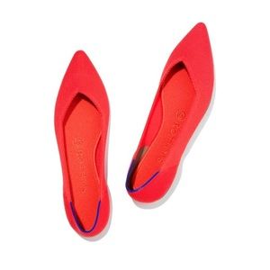 Rothy’s The Point Retired Flame Red Flats